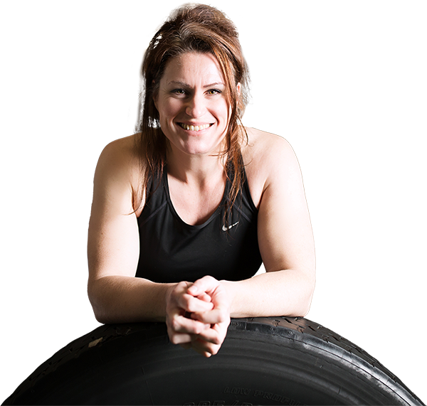 woman smilling after workout
